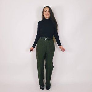 Vintage Cleo Olive Green Trousers
